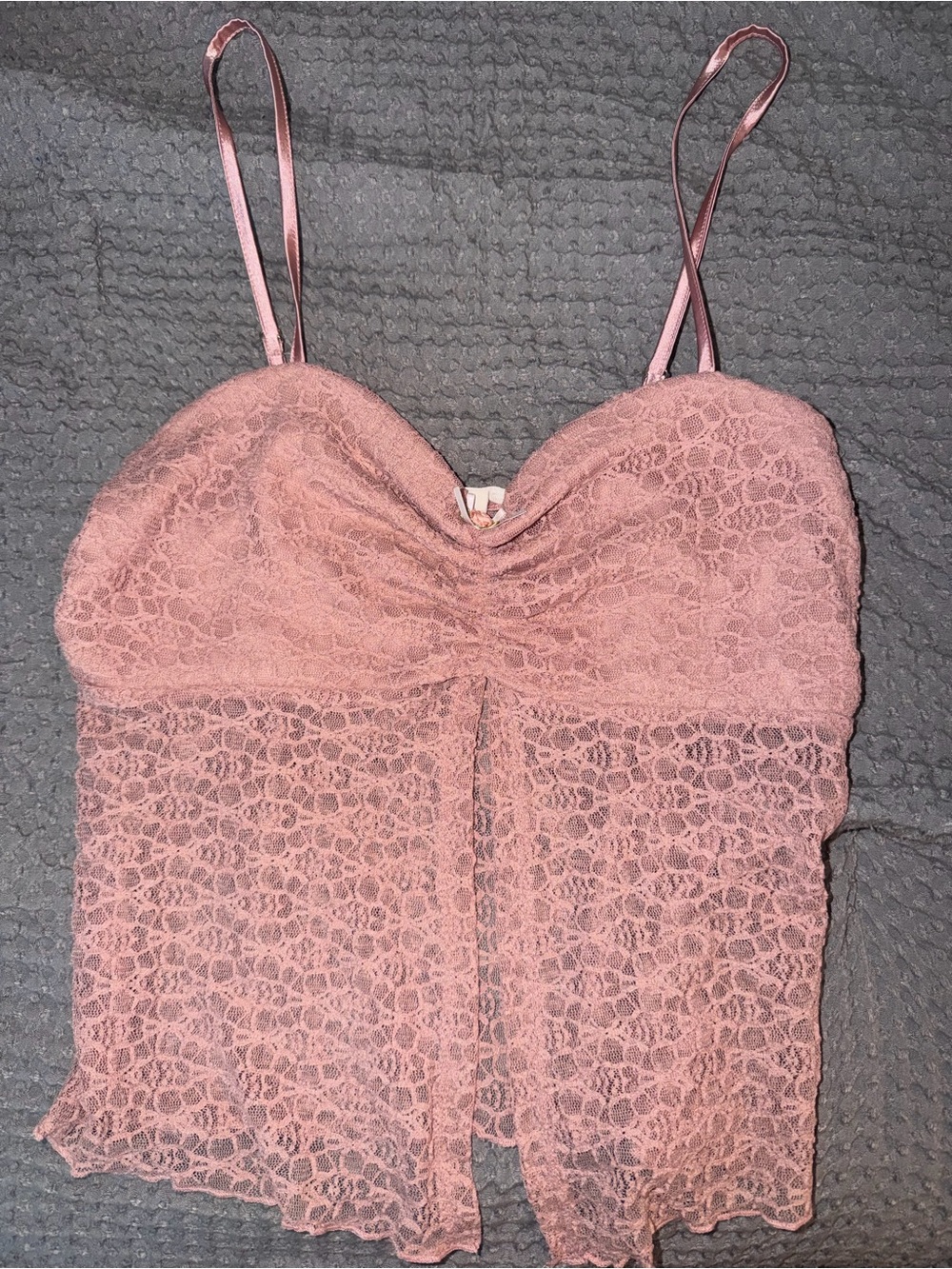 Tilly's Dusty Rose Lace Tank Cami